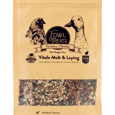 Fowl Treats Vitale Molt & Laying Flock Booster Bird Supplement, 16-oz bag