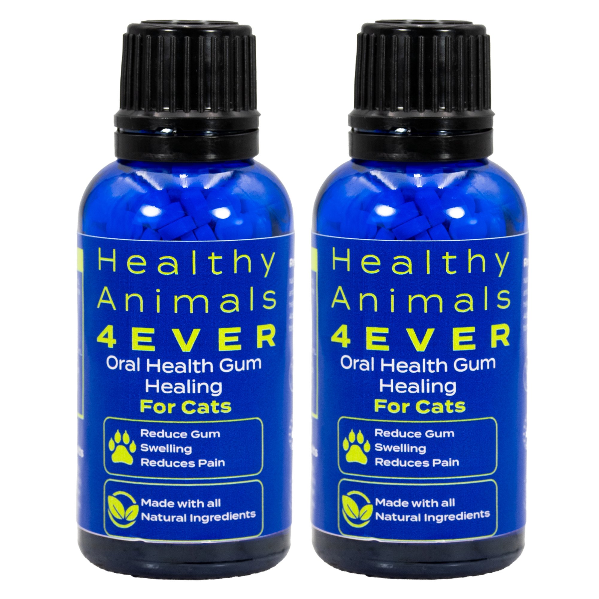 Healthy Animals 4Ever Oral Cat Dental Supplement, 25-g bottle, 2 count