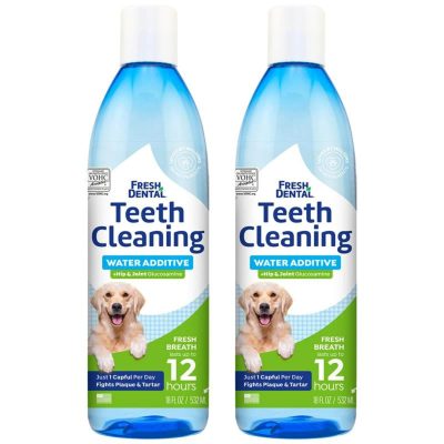 Naturel Promise Fresh Hip & Joint Tartar Control Dog Dental Water Additive, 18-oz, 2 count