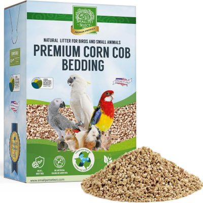 Small Pet Select 100% Natural Corn Cob Bedding for Small Pets, 6-lb box