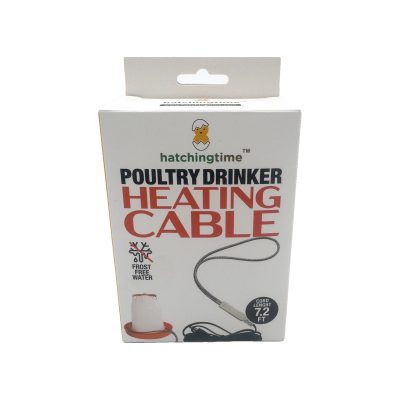 Hatching Time Drinker Heater Cable Poultry Waterer Accessory, 16-in