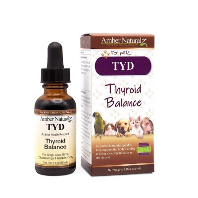 Amber NaturalZ TYD Thyroid Balance Herbal Liquid Supplement for Dogs & Cats, 1-fl oz