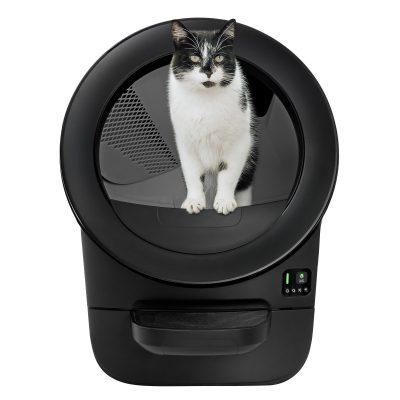 Whisker Litter-Robot EVO Automatic Self-Cleaning Cat Litter Box, Black