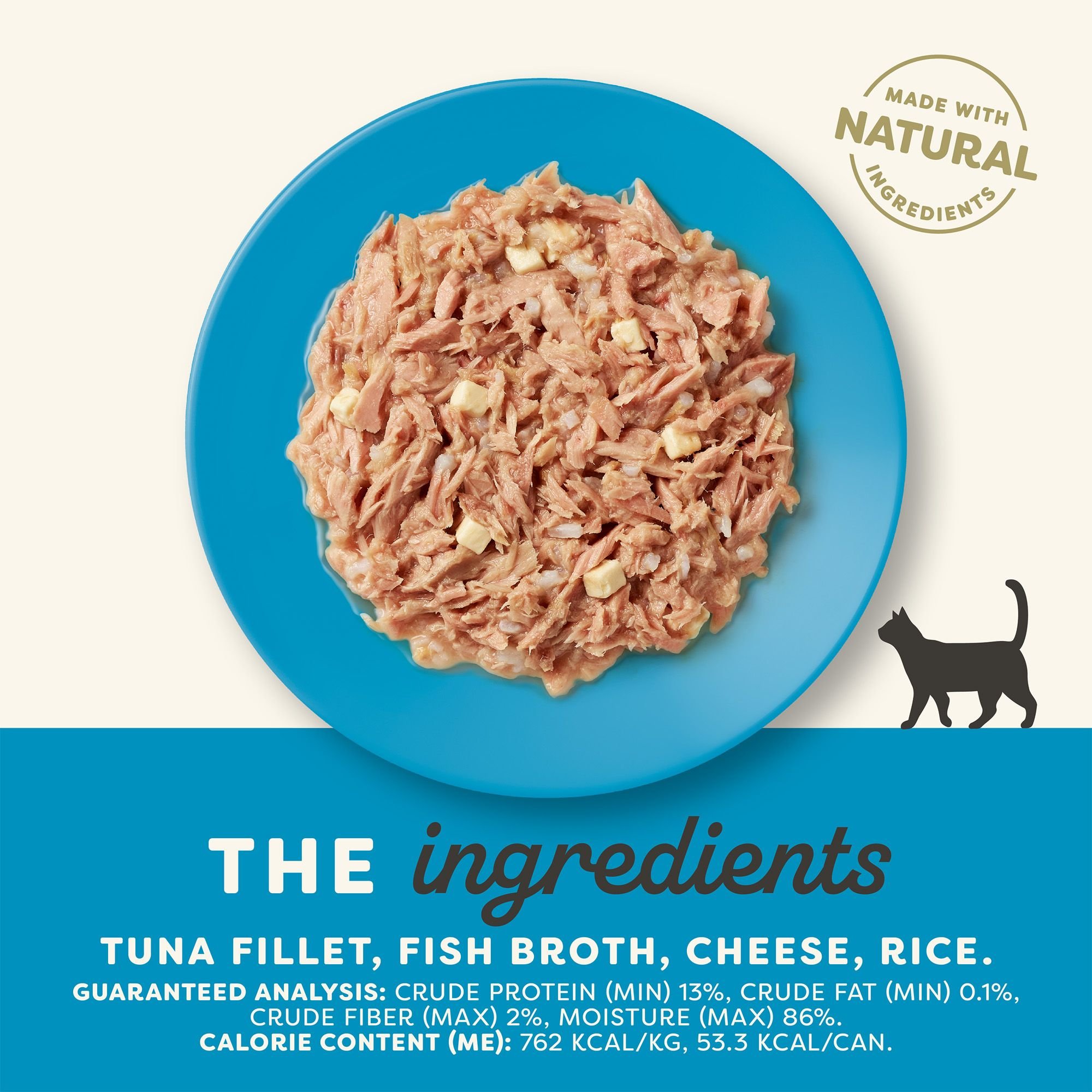 Applaws Tuna Fillet with Cheese Canned Cat Food, 2.47-oz, case of 24