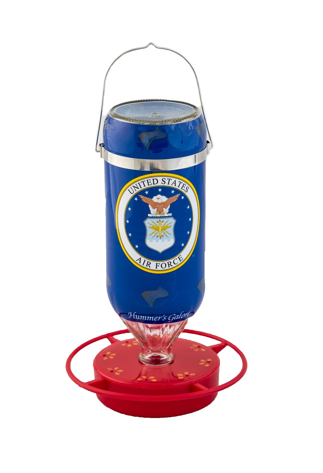Hummer's Galore United States Air Force Hummingbird Feeder, Blue, 32-oz
