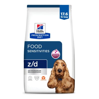 Hill's Prescription Diet z/d Skin & Food Sensitivities Hydrolyzed Chicken Flavor Dry Dog Food, 17.6-lb bag