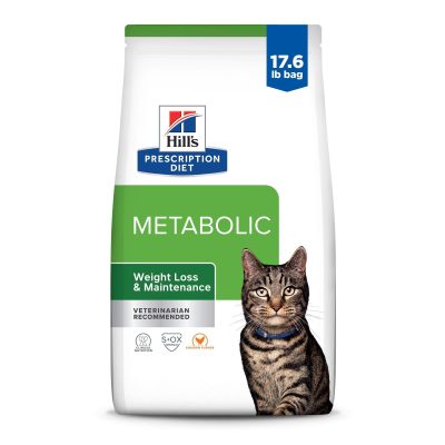Hill's Prescription Diet Metabolic Chicken Flavor Dry Cat Food, 17.6-lb bag