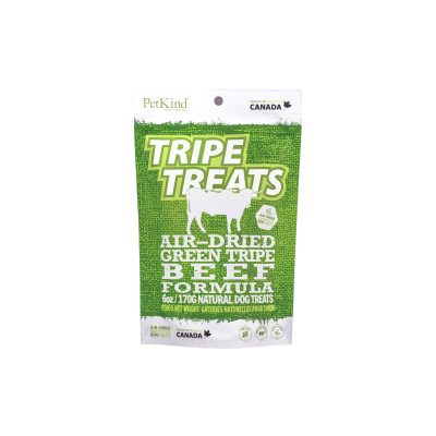 PetKind Green Beef Tripe Formula Grain-Free Dog & Cat Treats, 6-oz bag