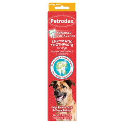 Sentry Petrodex Veterinary Strength Enzymatic Poultry Flavor Dog Toothpaste, 2.5-oz