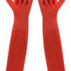 SunGrow Long Rubber Betta Aquarium Gloves Fish Tank Maintenance Accessories, 22-in, 1 pair - image 2