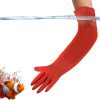 SunGrow Long Rubber Betta Aquarium Gloves Fish Tank Maintenance Accessories, 22-in, 1 pair - image 1