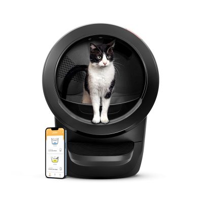 Whisker Litter-Robot 4 Automatic Self-Cleaning Cat Litter Box, Black