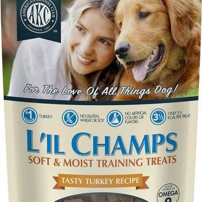 American Kennel Club Treats AKC Lil Champs Tasty Turkey Recipe Dog Treats, 12-oz bag