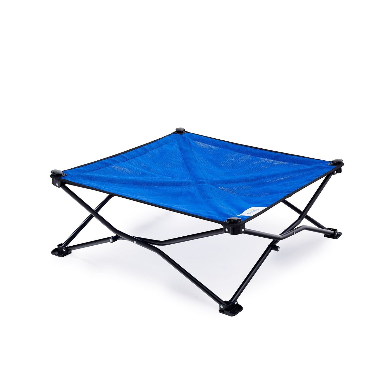 Coolaroo On The Go Elevated Cat & Dog Bed with Removable Cover, Aquatic Blue, Medium