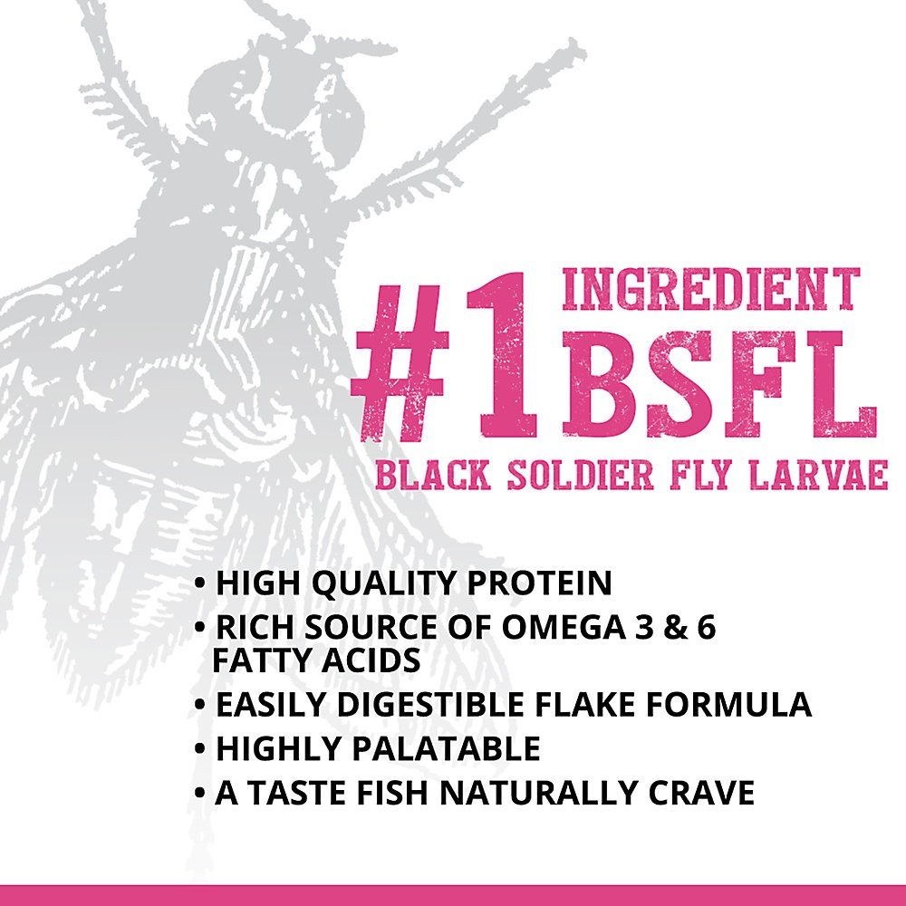 Fluval Bug Bites Color Enhancer Tropical Freshwater Formula Flakes Fish Food, 1.58-oz