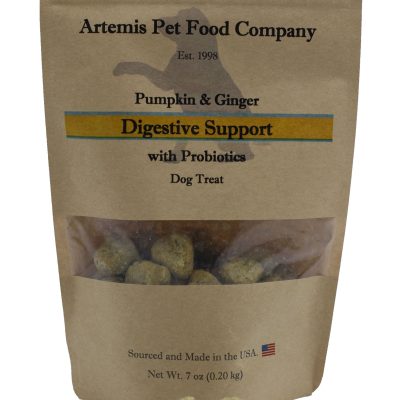 Artemis Digestive Support Pumpkin & Ginger with Probiotics Dog Treats, 7-oz bag