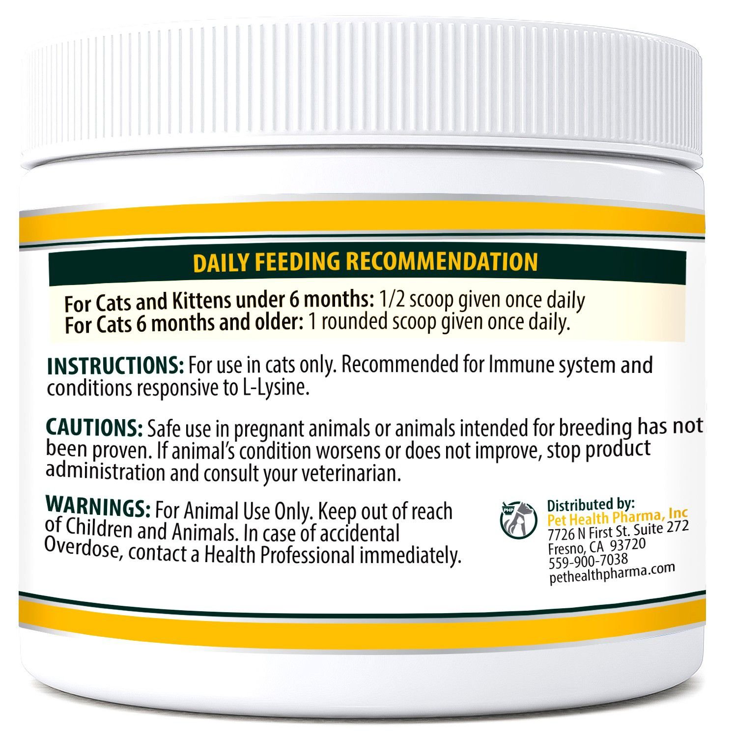 Pet Health Pharma Trulysine & Immune Support Oral Powder Cat Supplement, 8-oz bottle - image 5