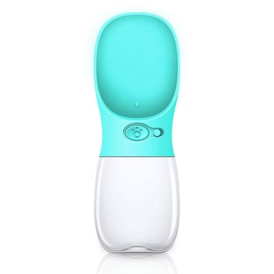 Vila Portable Water Bottle Dog & Cat Travel Dispenser Bowl, 12-oz