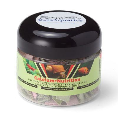 KatsAquatics Calcium + Nutrition Tablets Fish, Shrimp & Snail Food, 1.7-oz jar
