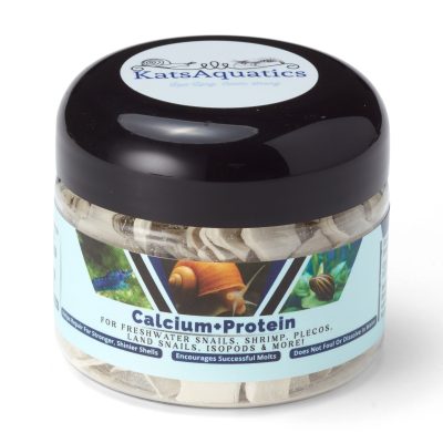 KatsAquatics Calcium + Protein Tablets Fish, Shrimp & Snail Food, 1.7-oz jar