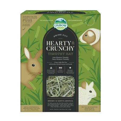 Oxbow Prime Cut Hearty & Crunchy Timothy Hay Small Pet Food, 40-oz bag