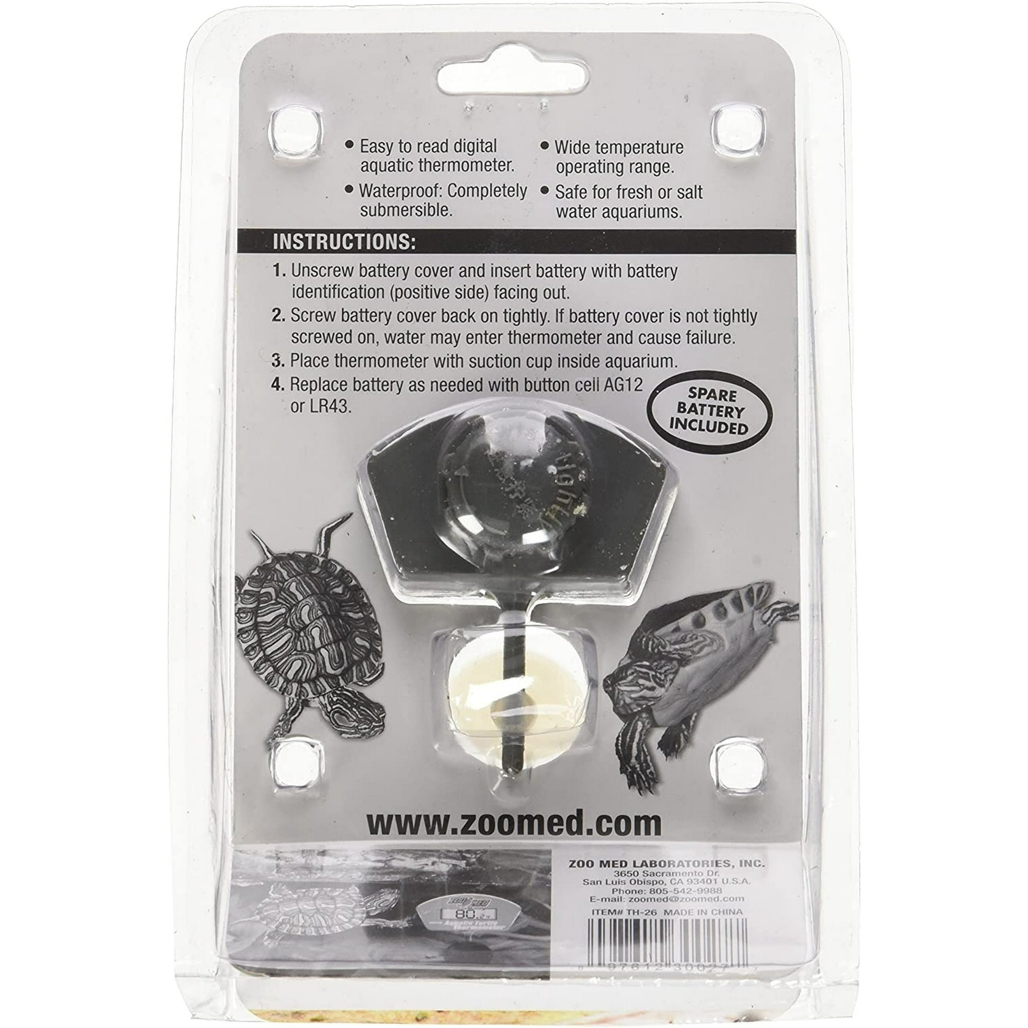 Zoo Med Digital Aquatic Turtle Reptile Thermometer - image 3