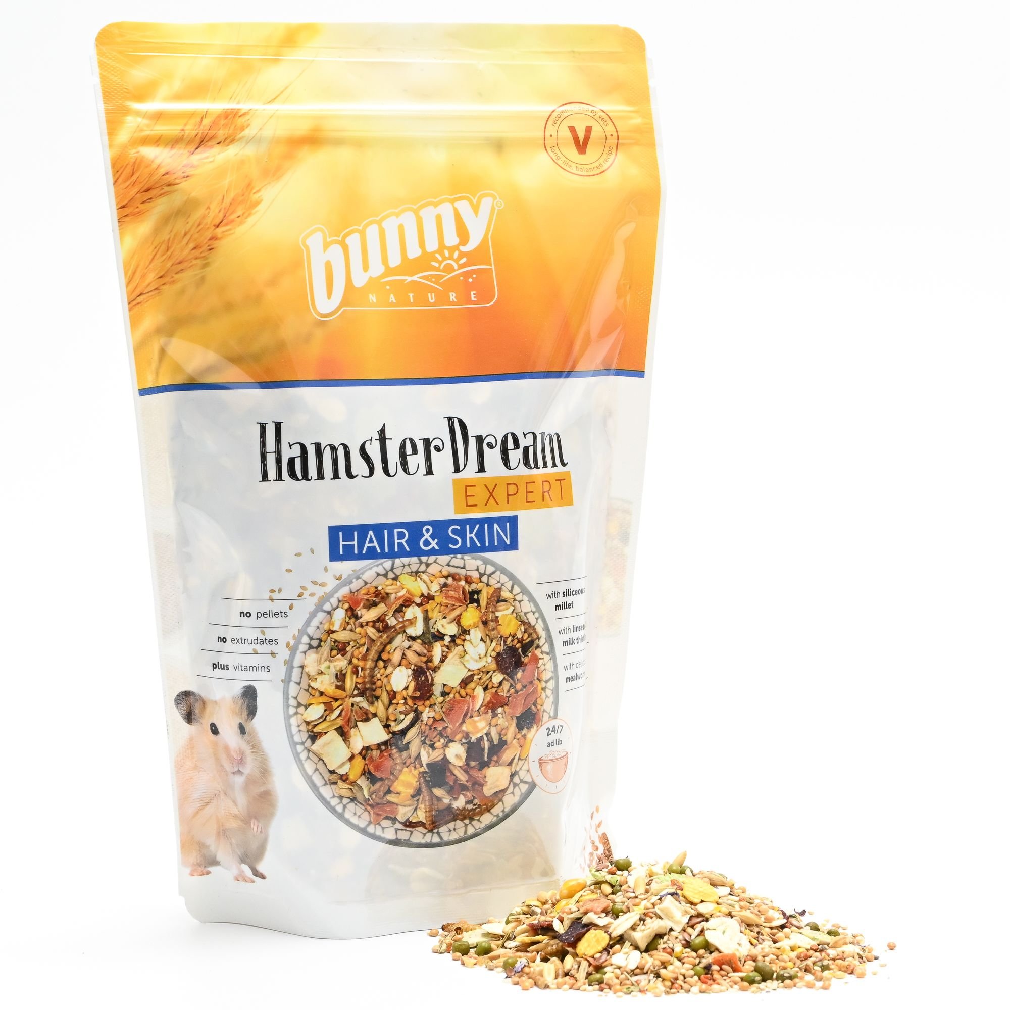 Bunny Nature Super Premium HamsterDream Expert Hair & Skin Hamster Food, 1.1-lb bag