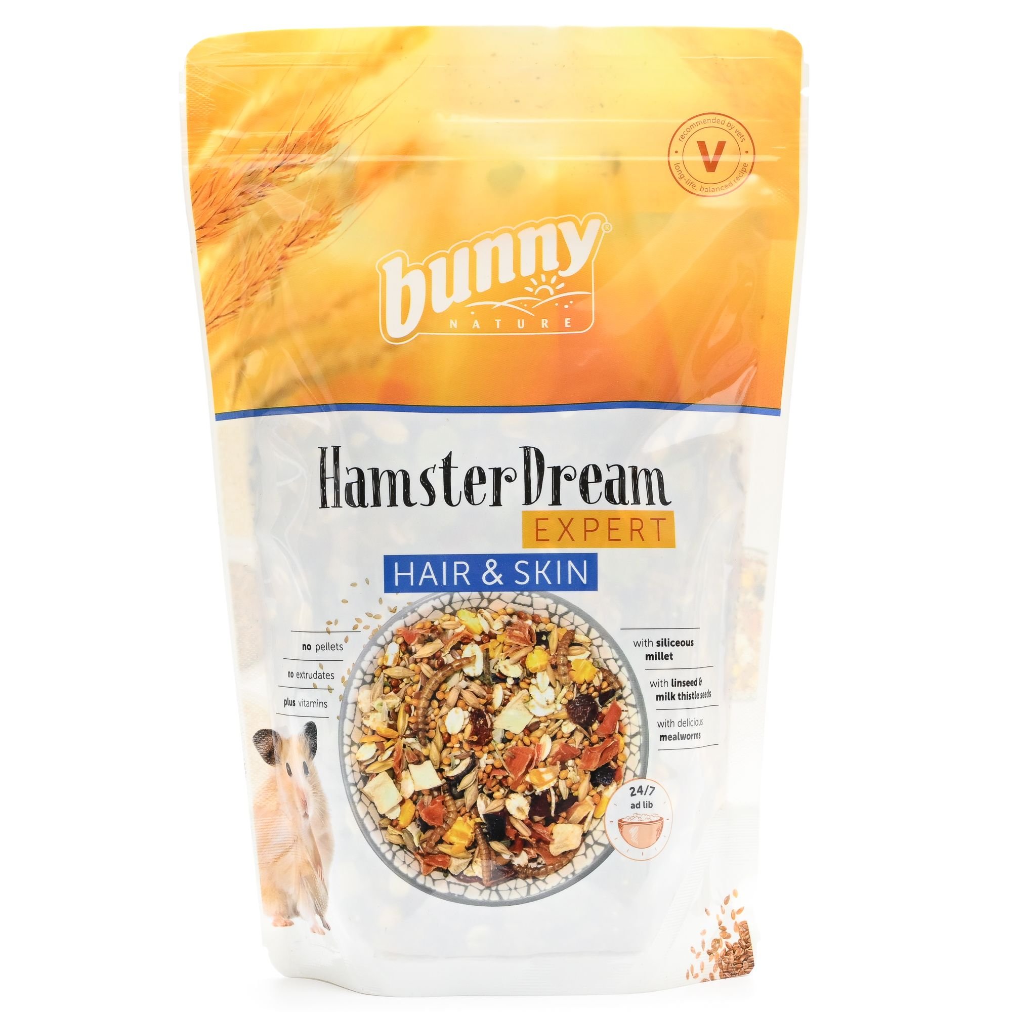 Bunny Nature Super Premium HamsterDream Expert Hair & Skin Hamster Food, 1.1-lb bag