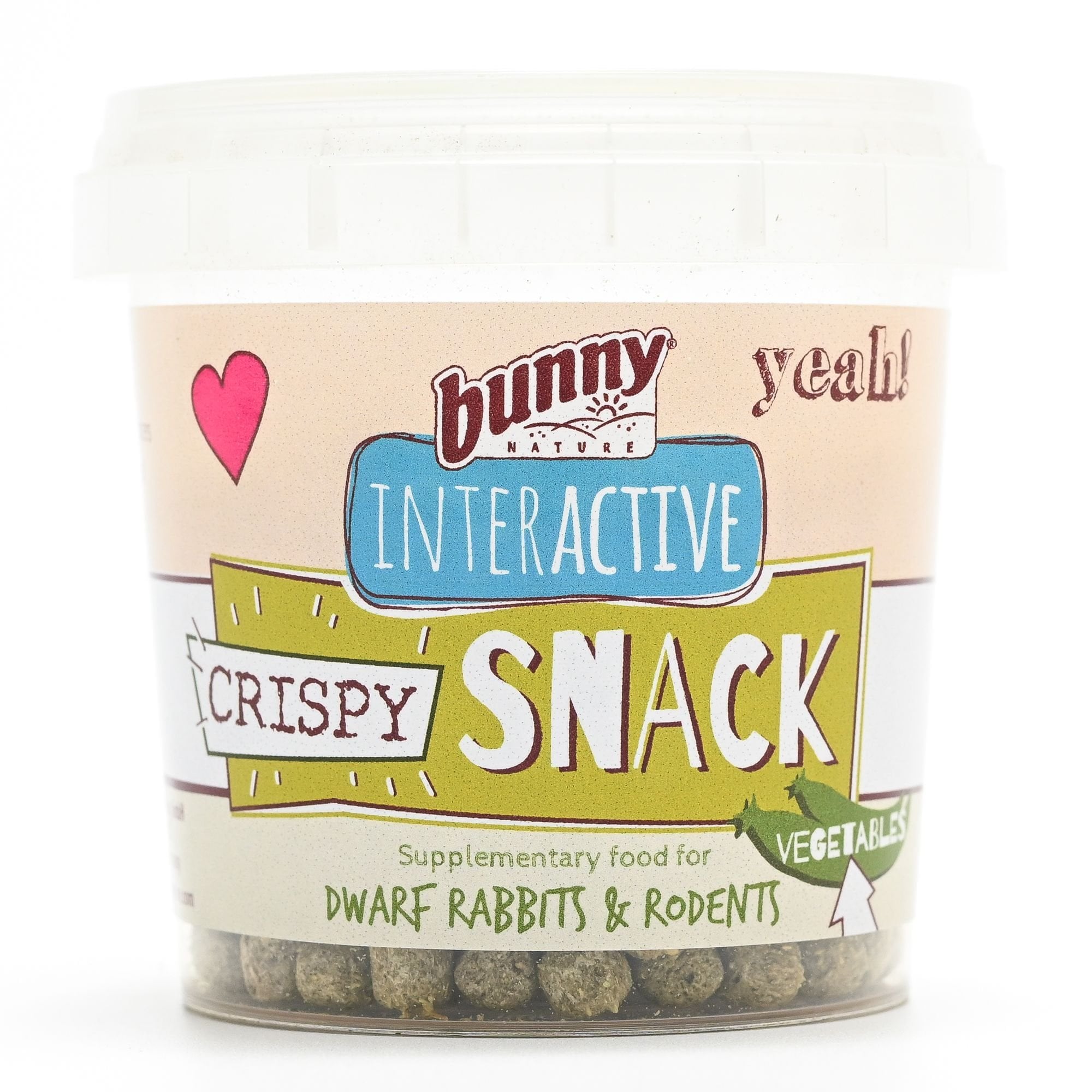 Bunny Nature Crispy Snack Vegetables Rabbit & Hamster Treats, 1-oz tub