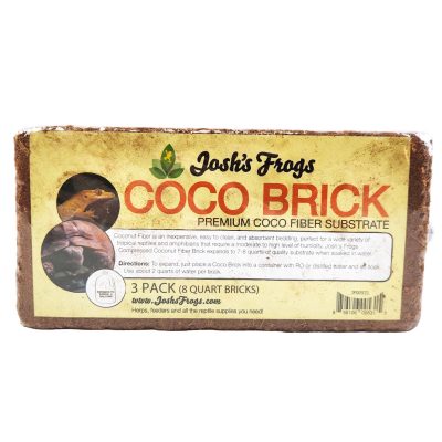 Josh's Frogs Coco Cradle Brick Reptile Substrate, 1.43-lbs, 3 count