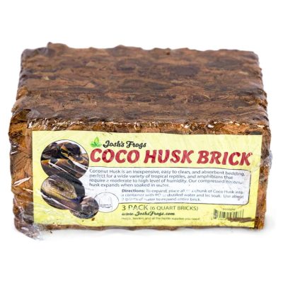 Josh's Frogs Coco Husk Brick Reptile Substrate, 1.43-lbs, 3 count